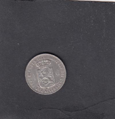 Beschrijving: 1/2 Gulden WILHELMINA